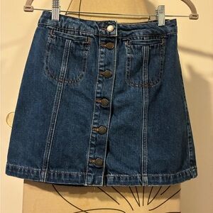 Topshop Moto Denim Mini Skirt